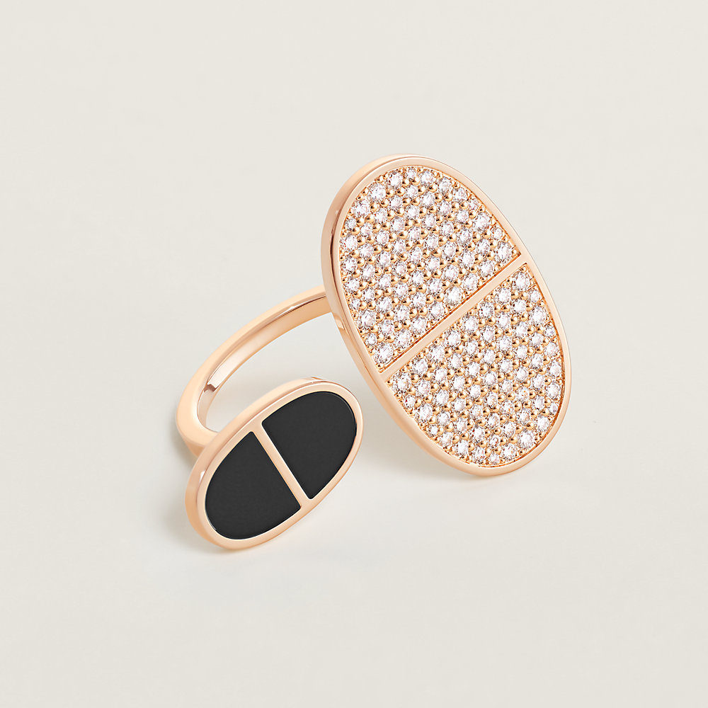 Chaine d'ancre Verso ring, large model | Hermès USA